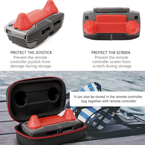 Sunnylife Kontrollspakshållare för DJI MAVIC 2 Fjärrkontroll (Röd)