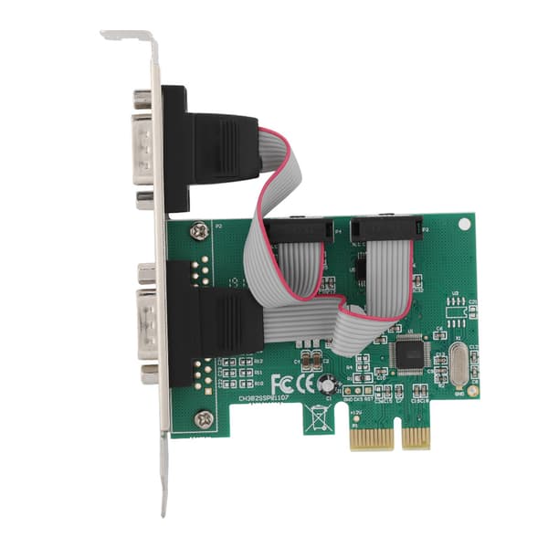 2 Port 2*RS-232 Seriell Port COM til PCI-E PCI Express Kort Adapter Konverter