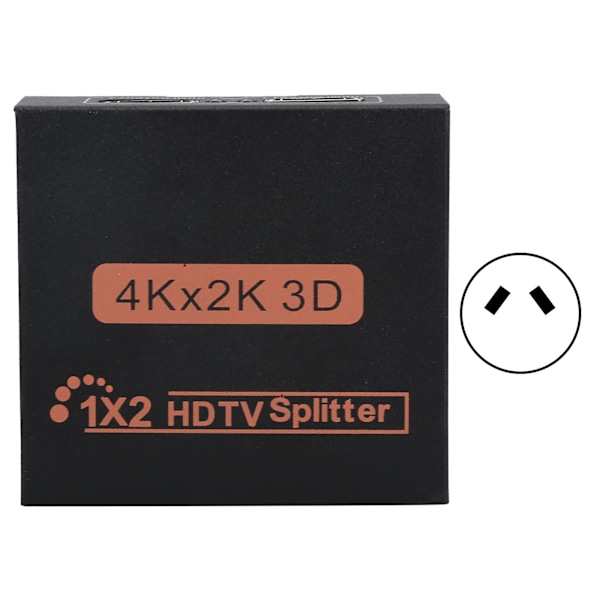 High Definition Multimedia Interface Splitter 4Kx2K 1‑In 2‑Out Computer Accessories 100‑240VAU Plug