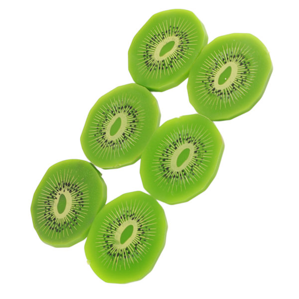 Simulerte Fruktskiver Jordbær Kiwi Vannmelon Skiver Simulerte Isbiter Fruktutstilling