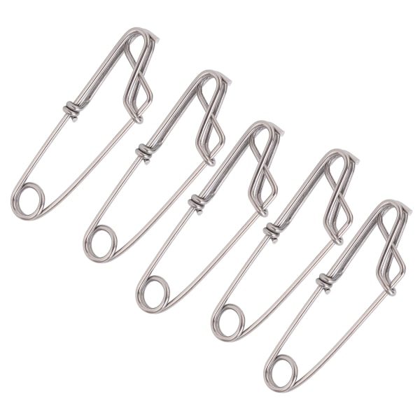 5 st/ set Longline Snap Clip Korrosionsbeständighet Float Line Tonfisk Clip för havsfiske2,6x100mm