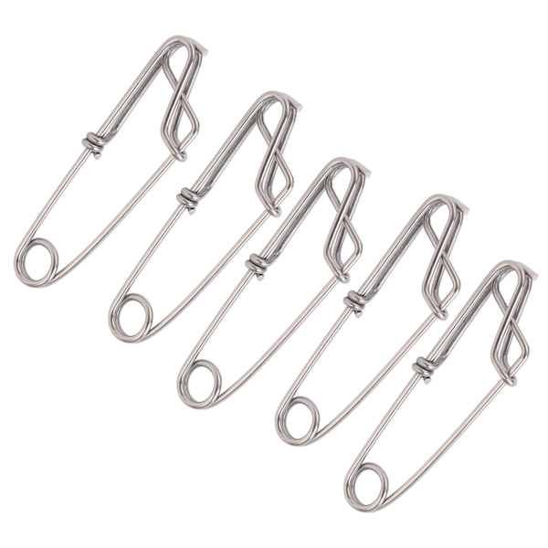5 stk./sæt Longline Snap Clip Korrosionsbestandig Float Line Tun Clip til Havfiskeri 2,6x100mm