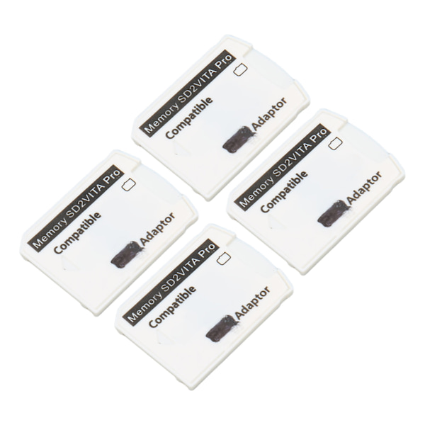 4 stk for PSV minnekortadapter Mikrolagringskortadapter for PS Vita 1000 2000 for PS TV