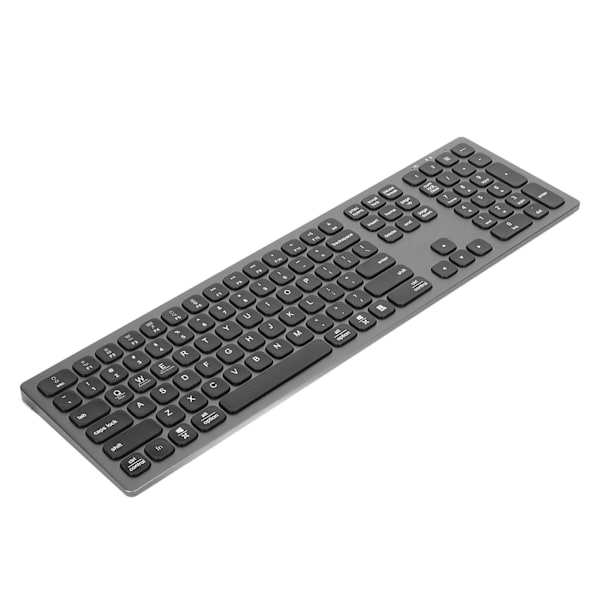 Bluetooth-tastatur med numerisk tastatur Skridsikkerhedspuder 110 taster Tyndt kontortastatur til OS X til Windows til Android