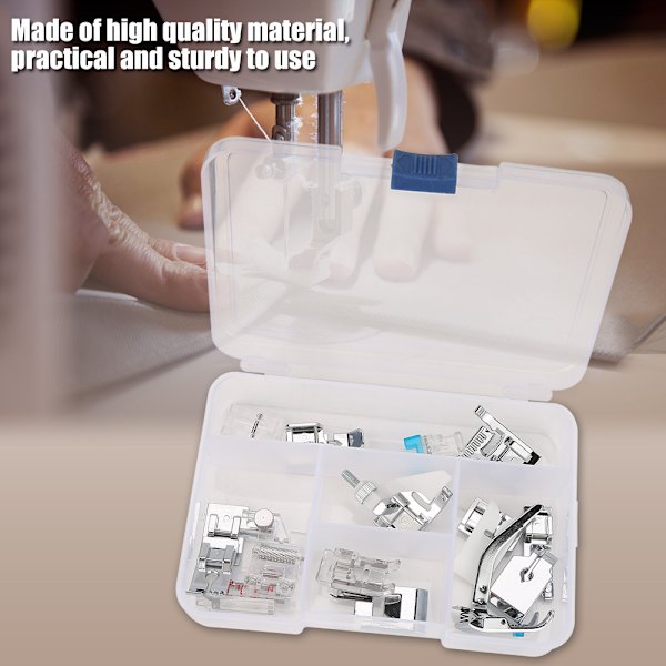 set st Hushålls multifunktionssymaskinsdelar Pressfotssymaskinstillbehörssats