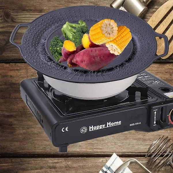 Grydelåg Spildstopper Låg - Tyk Silikone Spildstopper, FDA Fødevaregodkendt Stopper Låg til Gryder og Pander, BPA-fri Instant Pot Låg, Passer til Åbninger
