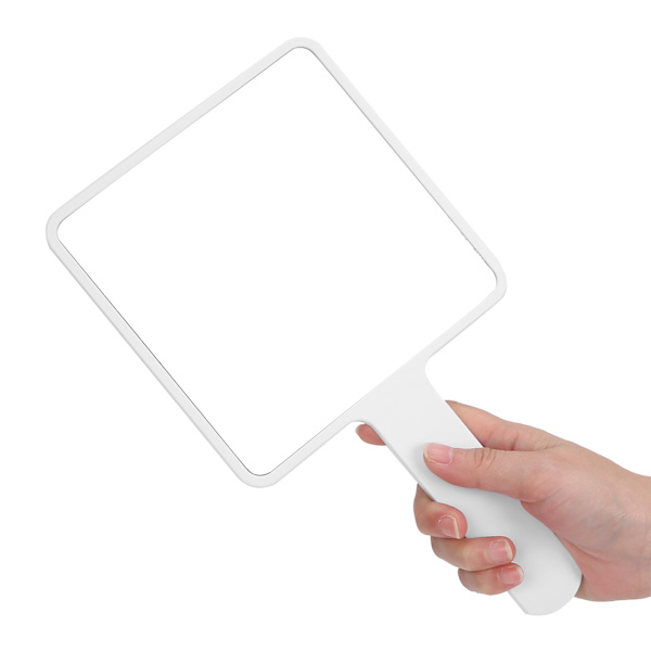 Handhållen Spegel Skönhet Smink Fåfänga Frisör Bärbar Salong Tool Stor 15 x 27cm