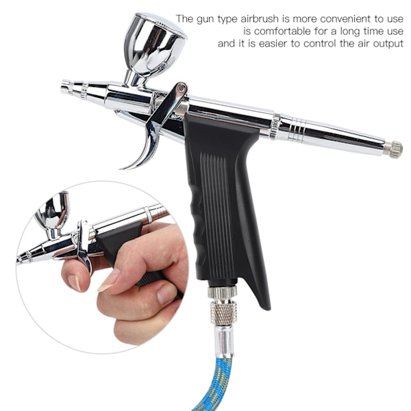 Metallisk Airbrush-verktygssats med spraypistol 2CC/7CC/10CC för modellfärgning och tårtdekoration