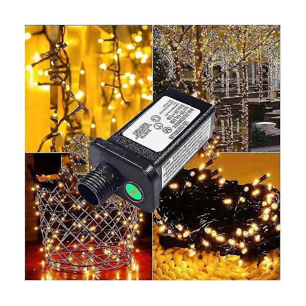24V Transformatorplugg Strømforsyning Egnet for Jule Halloween LED Utstyr Dekorasjoner EU Plugg
