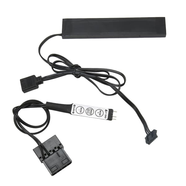 RGB Lyseffekt Bundkort Lille 3-benet 6-benet Interface Chassis Grafikkort Trolys med Controller