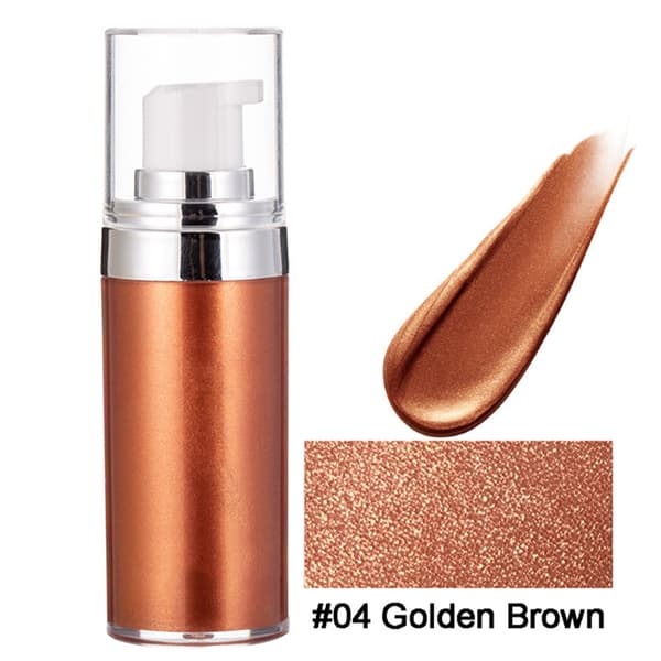 Highlighter Cream Sminke Ansikt Glans Bronzere Kosmetikk Skinnende Kropp Ansiktskontur Krem4#