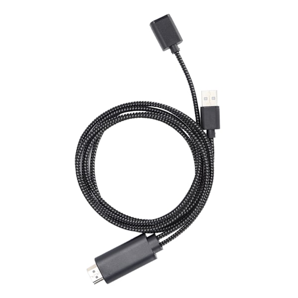 HD TV-kabel USB till HD Multimedia Interface-omvandlarkabel för Android / IOS-system Svart