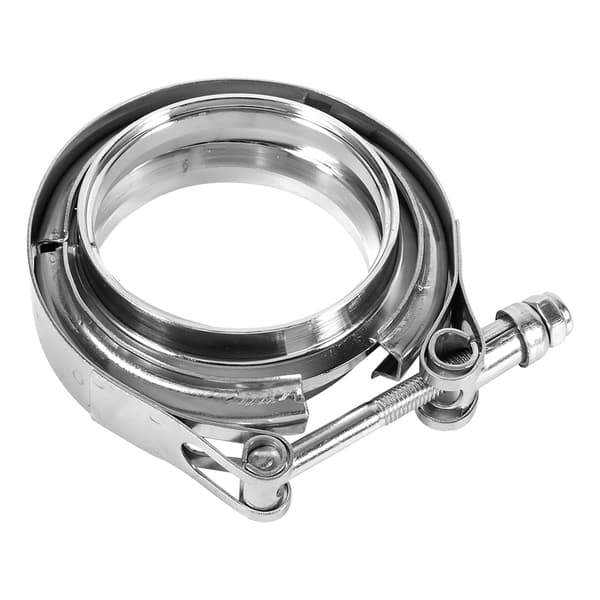 3\" tommer rustfrit stål V-bånd klemme med 2 flange kit turbo udstødningsrør