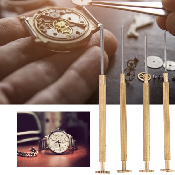 4st/ Set Klockarmband Watch Borttagning Skruvmejsel Watch Reparation Tillbehör Verktyg