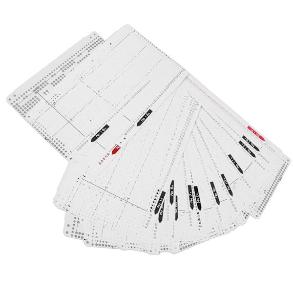 Stickmaskin Flower Punch Card No. 1-20 Stansnoggrannhet Mjuk Slitstark stickmaskinstillbehör