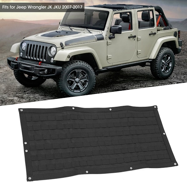 Multifunktionel bagagerumsværktøjssæt taskearrangør passer til Jeep Wrangler JK JKU 2007-2017