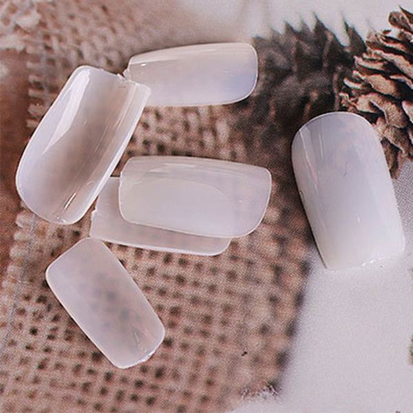 500 stk. Falske Negle Kunst Spidse Fuld Dækning Halv Dækning Transparent Manicure Falske Negle Tip 01