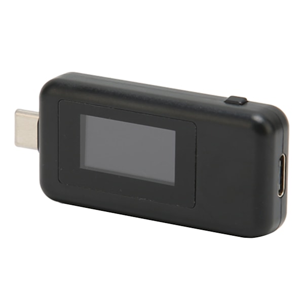 USB Spændingsstrømtester 4‑30V 0‑5.1A digitalt LCD-skærm Nøjagtig måling USB-tester til telefon, tablet, bærbar, sort