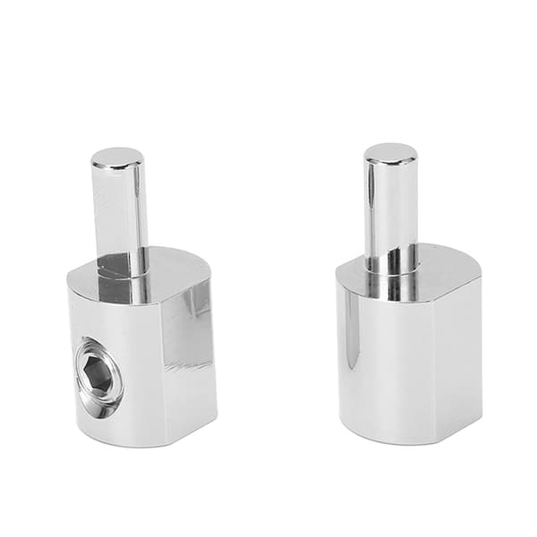 2 stk. Amp Input Reducer Adapter 1/0 Gauge til 4 Gauge Nikkelbelagt 6061 Aluminium til Biler Både