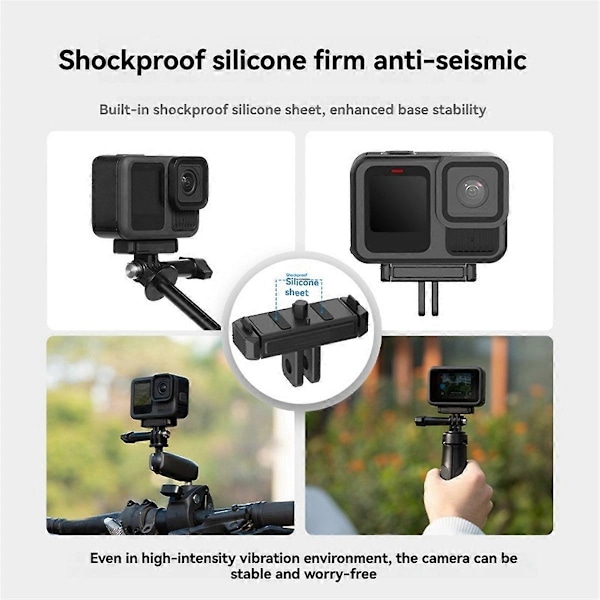 Magnetisk Quick Release Base til GoPro Hero 13 Adapter Kit Sort12