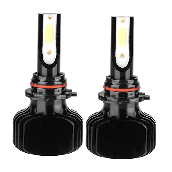 2 stk. LED-frontlykter til bil uten vifte 9006/HB4 6000K L5 hvitt lys