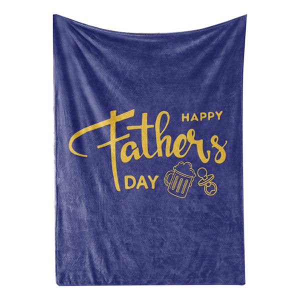 Nap Teppe Polyester Hjemmekontor Hotell Reise Ferie Teppe med Ord for Far Gave 80x100cm/31.5x39.4in