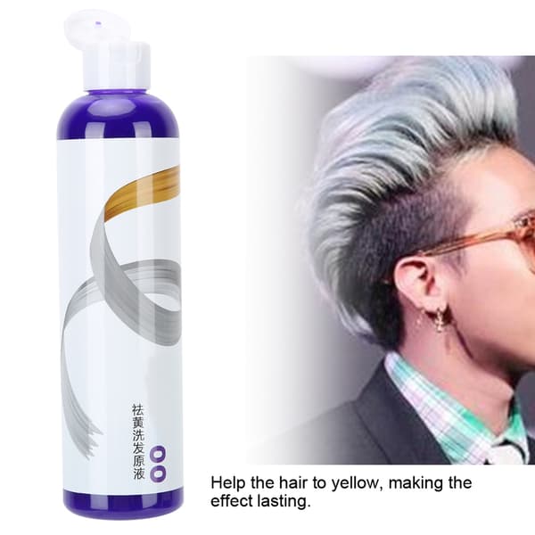 275 ml hårfarve gul fjernelse linned grå sølv farvelås shampoo