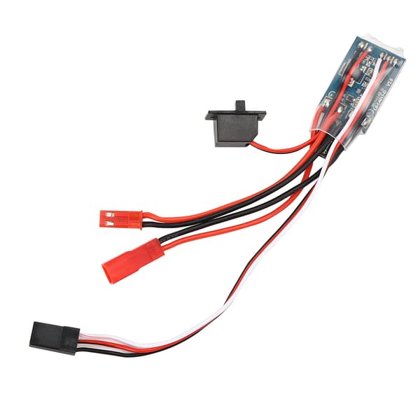 Børstet ESC Tovejs 30A Elektrisk Hastighedsregulator med Bremse til RC Bil Båd Sort
