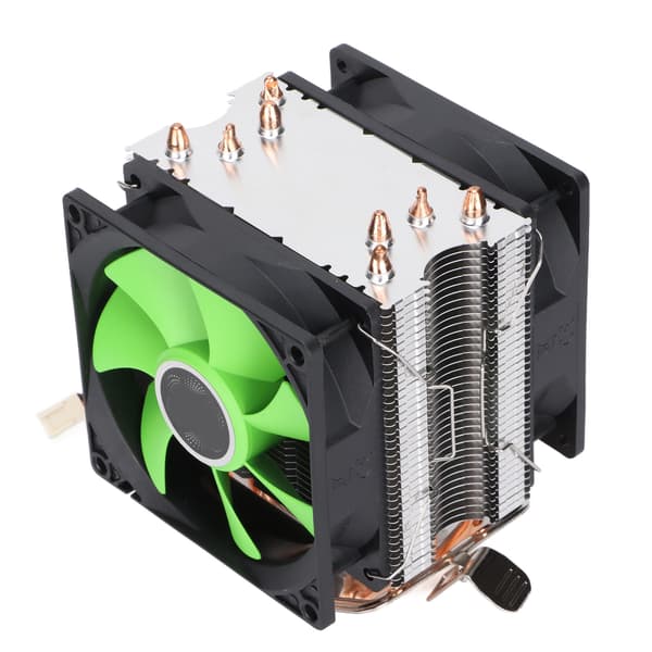CPU-blæser 4 varmerør 90 mm 3-benet støjfri Plug and Play hurtig varmeafledning Computer CPU-køleblæsere Dobbelt blæser