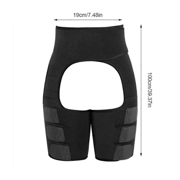 3-i-1 Midje- och Lårtränare Hamstring Kompressionsärm För Höftstöd Kompressionsärm Stöd Juni 6.1 2XL