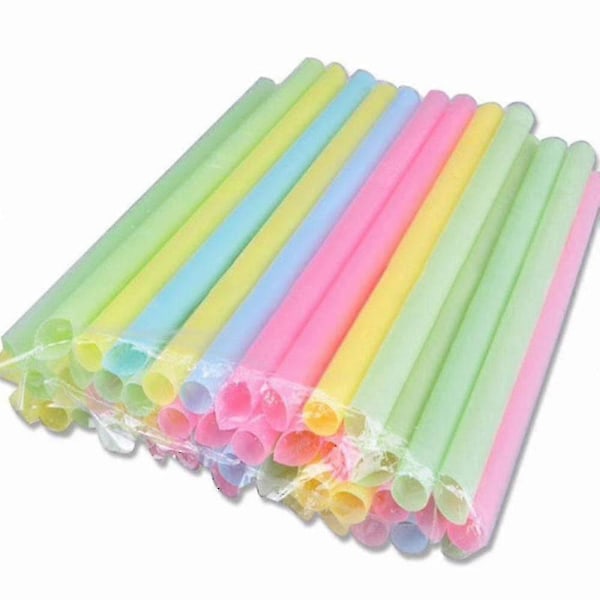 Stora Färgglada Sugrör för Bubble Smoothie - Förpackning med [Quantity]