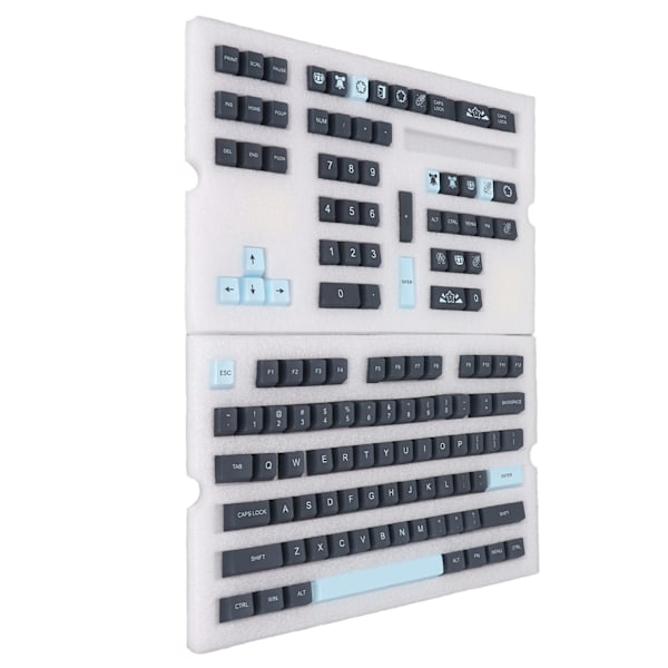 Mekanisk tastatur tastatur 128 tast PBT tastatur sæt Kontrastfarver Stil til DIY udskiftning tastatur tilbehør Kometer