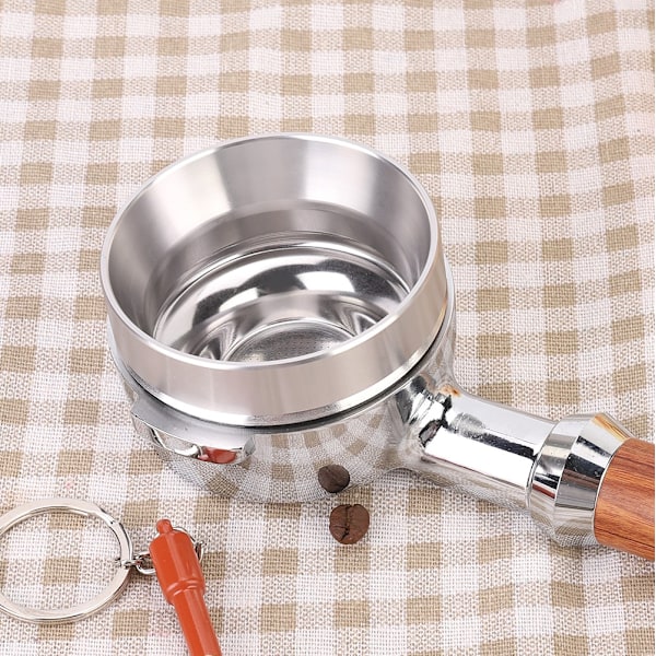 58mm Silver Aluminiumlegering Universell Kaffe Magnetisk Dosering Ring Kaffe Maskin Tillbehör