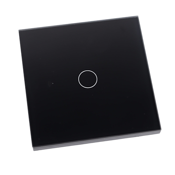 Trådløs WiFi-kontakt med RF433-kontrol, der understøtter timing-nedtælling, universel smart touch-kontakt 90-250V sort touch-kontrol