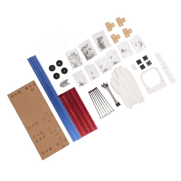 ATX Dator Open Case Bracket Bra stöd för värmeavledning 4 PCI Slot Färgad Aluminiumlegering DIY Bar Ram för Hem Blå Röd