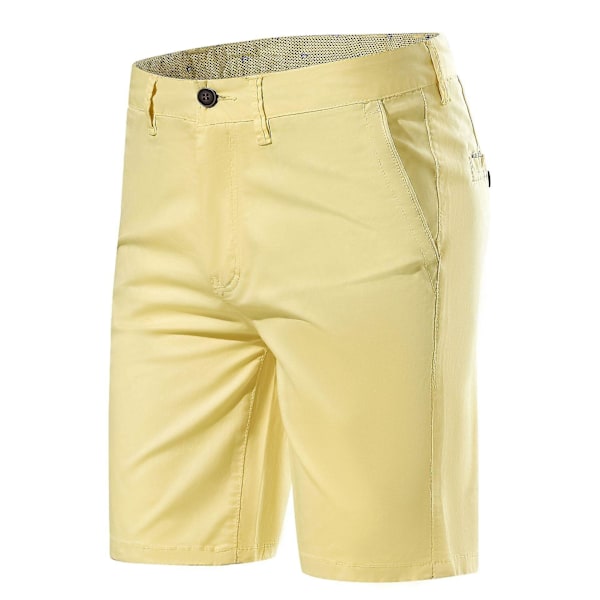 Khaki Men's Chino Shorts29 Yellow