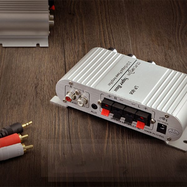 Bilforstærker Digital Stereo Audio Amp Diskant Bas Volumenjustering Højfølsom Forforstærker