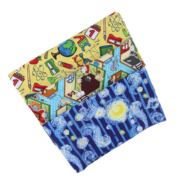 Syduk Mjuk hudvänlig Andas print Quiltduk för DIY Craft Bag Kläder Typ 10