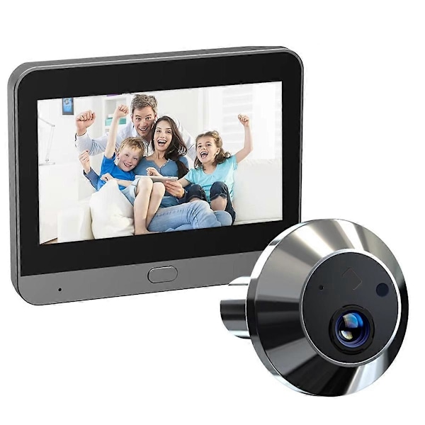 Mini Smart Life Tuya 3MP 140° Bred Synsvinkel Digital Dørkikkert