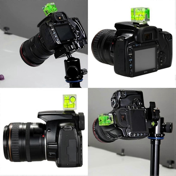 2-pack Trippel 3-axlig Vattenpass för Blixtsko Kompatibel med DSLR-kamera