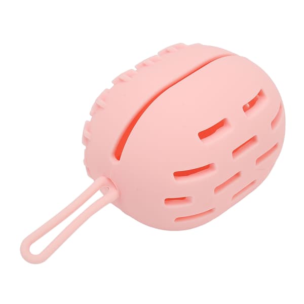 Makeup Svampeetui Åndbart Blødt Bærbart Silikone Makeup Blender Holder til Hjemmerejse Pink