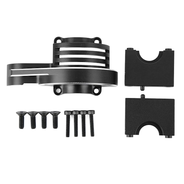 Aluminium Huvudväxelskydd Skyddande Ersättning Metall Huvudväxelskydd för TRAXXAS SLEDG 4 Hjulsdrift 1/8 RC Bil Svart