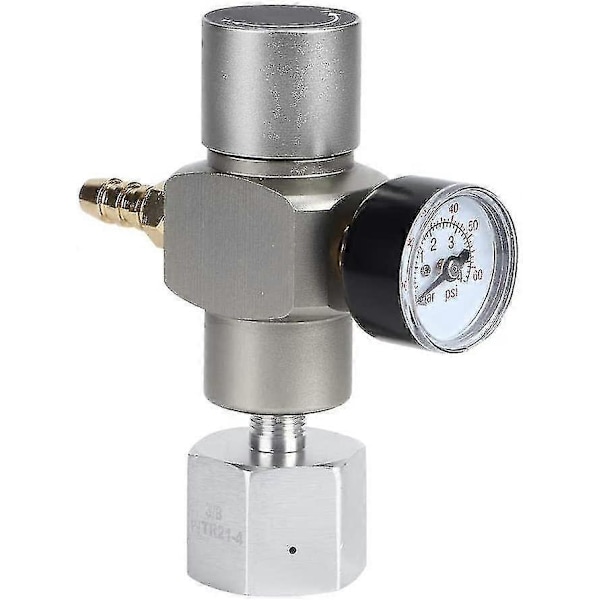 Co2 Trykkregulator, 2 I 1 Mini Co2 Gassregulator Soda Trykkmåler Med 3/8in Til Tr21.4 Adapter For Sodastream