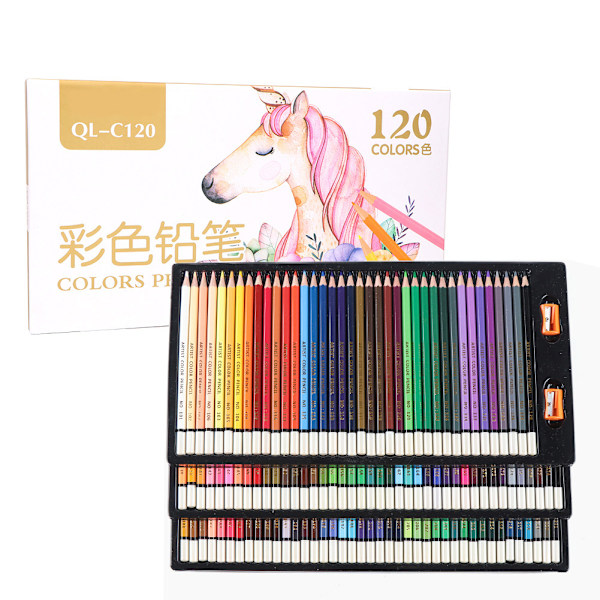120 forskellige farveblyanter Kunstnermaler Tegneblyant til Sketch School Art Supplies