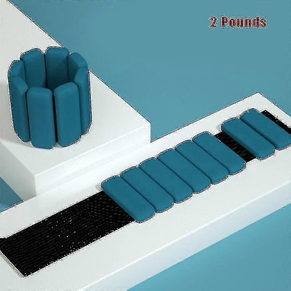 Justerbara handleds- och fotledsvikter för Yoga Dans Barre Pilates - 1/2lb vardera (Set om 2) Svart 1 Pound