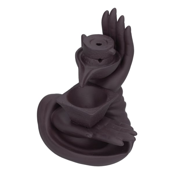 Tilbageflow Røgelse Brænder Røg Vandfald Keramisk Røgelse Holder Aroma Brænder Hjem Ornament til Soveværelse Dekoration