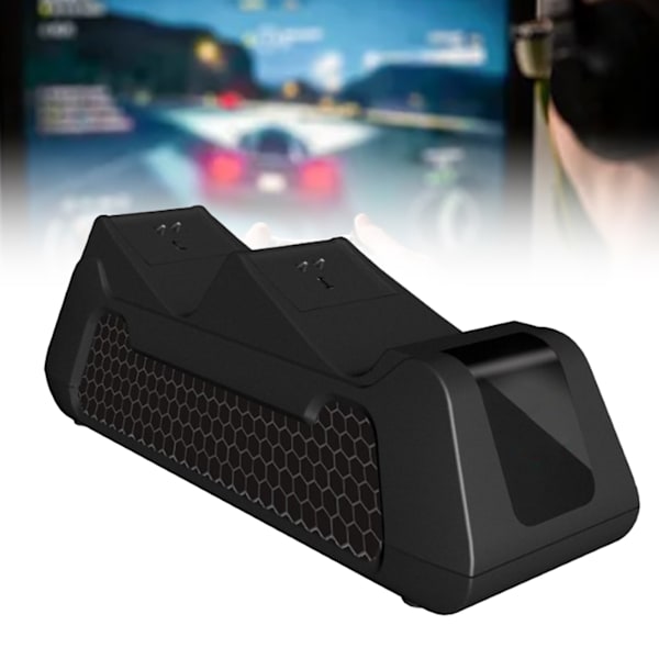 Laddningsstation för handkontroll med dubbla laddningsdockor och 2 laddningsbara batterier på 1800 mAh för Xbox Series S X och Xbox One