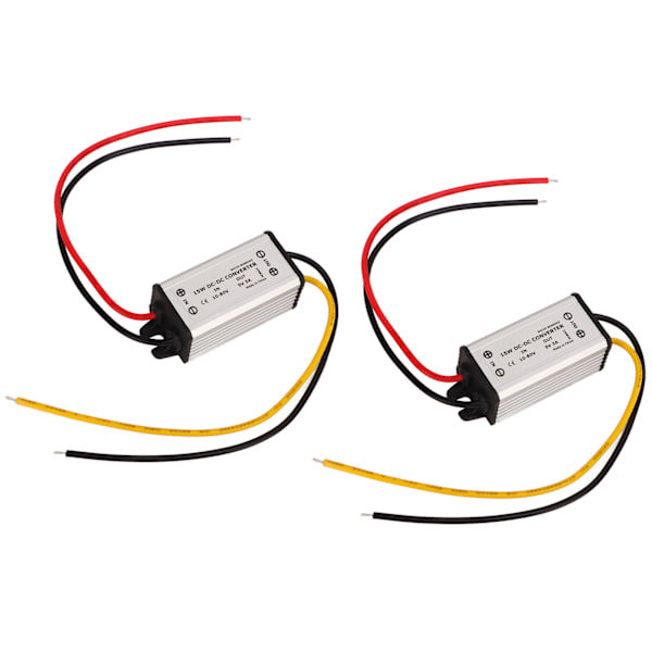 2 stk. DC-konverterregulator 12V 24V 36V til 5V DC 10 til 80V til 5V 3A 15W regulator strømforsyningsmodul til motorer højttalere