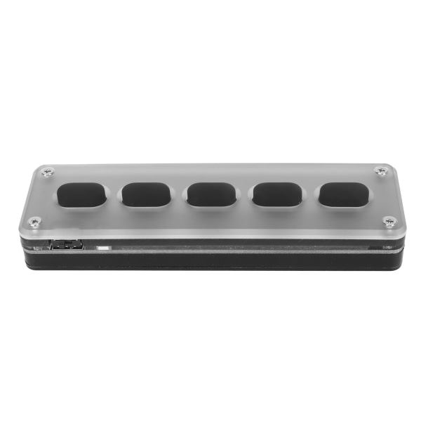 5 taster programmerbart tastatur USB kablet trådløst Bluetooth Dual Mode Mini Silikon Mute Gaming Keyboard for Office Music Svart