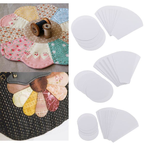 120 Blomformade Pappersmalls för Quiltning för Sömnadshantverk 71/56/39mm